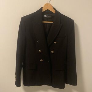 Zara, Black Blazer, Size Large, Black